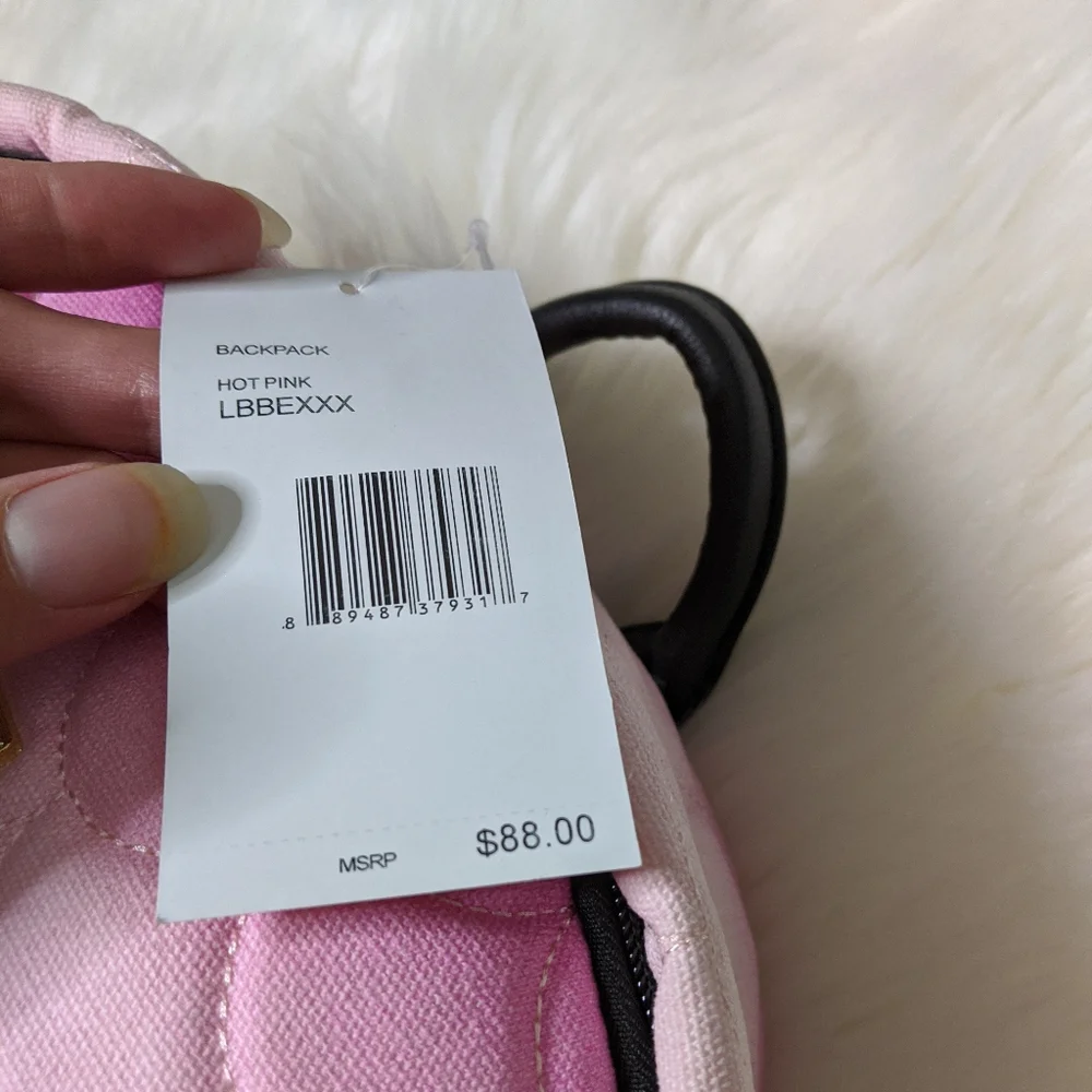 Betsey Johnson Pink Mermaid Scales Backpack Ombre